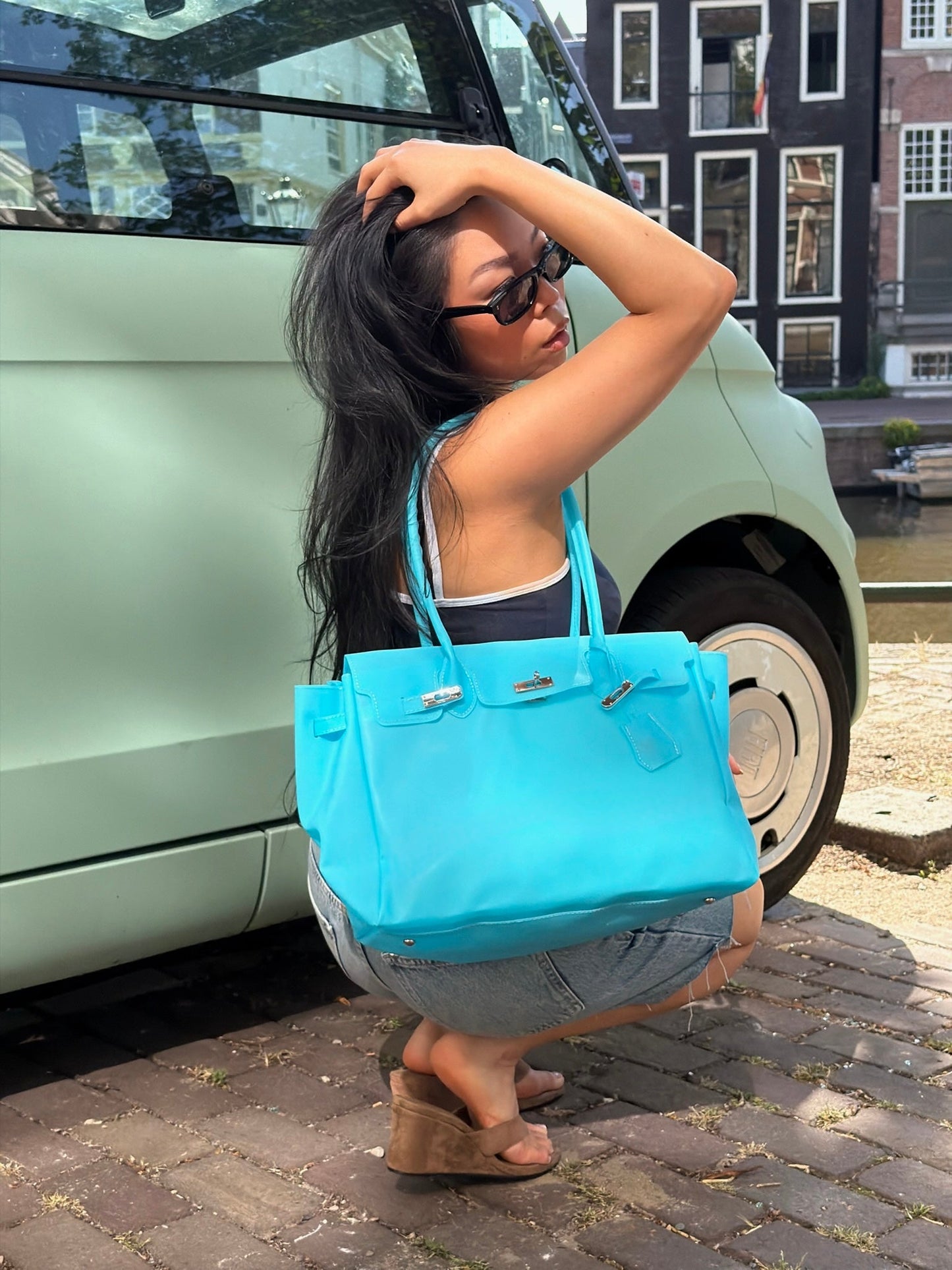 Jello Tote Blue | Jelly Firkin
